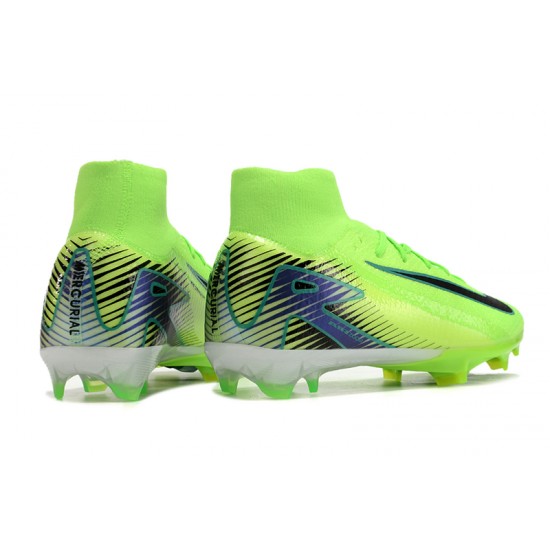 Kopačky Nike Mercurial Superfly 10 Elite FG Zelená a Černá Pánské  