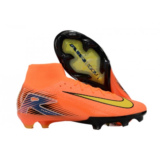 Kopačky Nike Mercurial Superfly 10 Elite FG Pánské Oranžovýý a Žlutý 