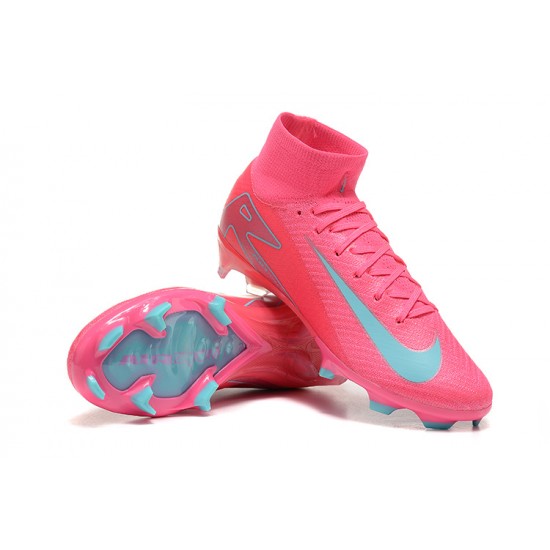 Kopačky Nike Mercurial Superfly 10 Elite FG Pánské Růžový Modrý  