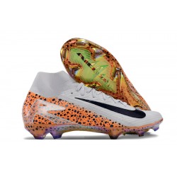 Kopačky Nike Mercurial Superfly 10 Elite FG Pánské Bílý a Oranžovýý  