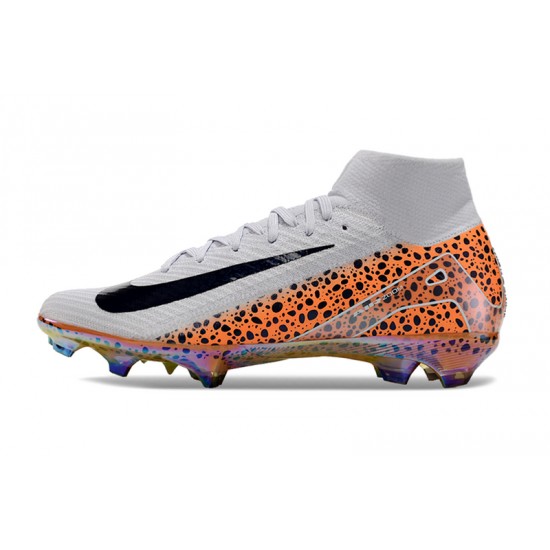 Kopačky Nike Mercurial Superfly 10 Elite FG Pánské Bílý a Oranžovýý  