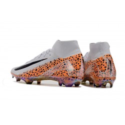 Kopačky Nike Mercurial Superfly 10 Elite FG Pánské Bílý a Oranžovýý  