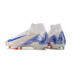 Kopačky Nike Mercurial Superfly 10 Elite FG Bílý Bule Pánské  