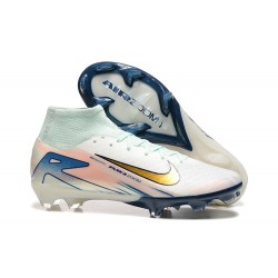 Kopačky Nike Mercurial Superfly 10 Elite FG Bílý a Zlato Pánské 