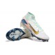 Kopačky Nike Mercurial Superfly 10 Elite FG Bílý a Zlato Pánské 