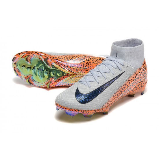 Kopačky Nike Mercurial Superfly 10 Elite FG Bílý a Oranžovýý Pánské  