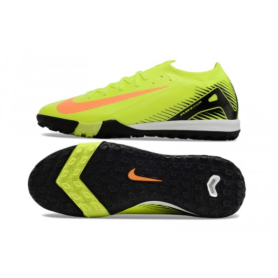 Kopačky Nike Mercurial Vapor 16 Elite TF Oranžovýý a Chartreuse Pánské 