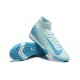 Kopačky Nike Mercurial Superfly 10 Elite TF Ltblue Bílý Pánské 