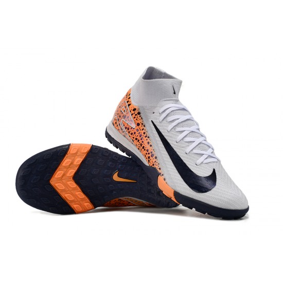 Kopačky Nike Mercurial Superfly 10 Elite TF Bílý Oranžovýý 