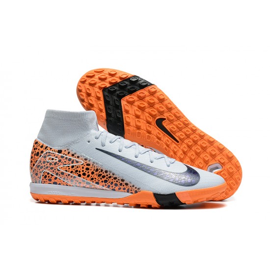 Kopačky Nike Mercurial Superfly 10 Elite TF Bílý Oranžovýý Pánské 