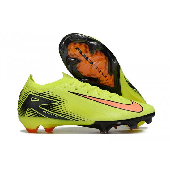 Kopačky Pánské/Dámské Nike Mercurial Vapor 16 Elite FG Chartreuse a Oranžovýý  