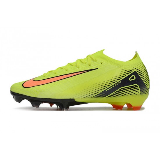 Kopačky Pánské/Dámské Nike Mercurial Vapor 16 Elite FG Chartreuse a Oranžovýý  