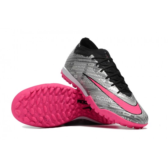 Kopacky Nike Air Zoom Mercurial Vapor XV Elite TF Mid-top Šedá Černá Růžový Pánské Dámské