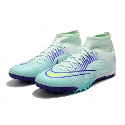 Kopacky Nike Mercurial Superfly 8 Academy TF High Turqoise Pánské 