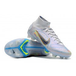 Kopacky Nike Mercurial Superfly 8 Elite FG High Bílý Modrý Multi Pánské 