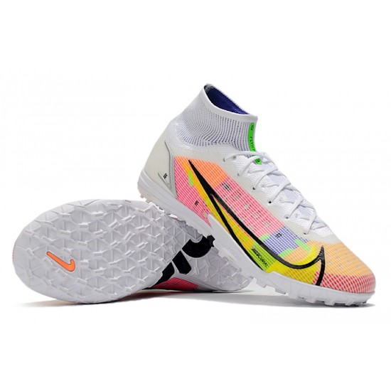 Kopacky Nike Mercurial Superfly 9 Elite TF High Růžový Černá Bílý Pánské 