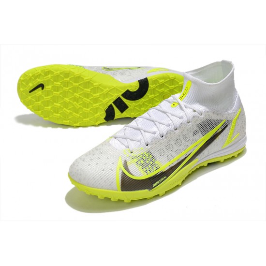 Kopacky Nike Mercurial Superfly 9 Elite TF High Žlutý Bílý Černá Pánské 