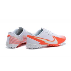 Kopacky Nike Mercurial Vapor 13 Academy TF Bílý Oranžovýý Low Pánské 