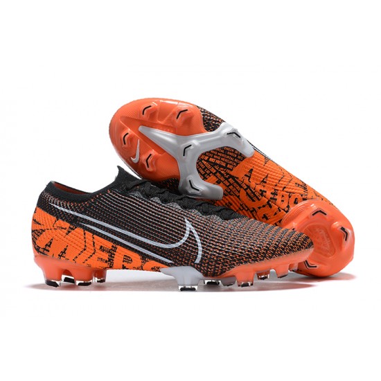 Kopacky Nike Mercurial Vapor 13 Elite FG Oranžovýý Černá Bílý Low Pánské 