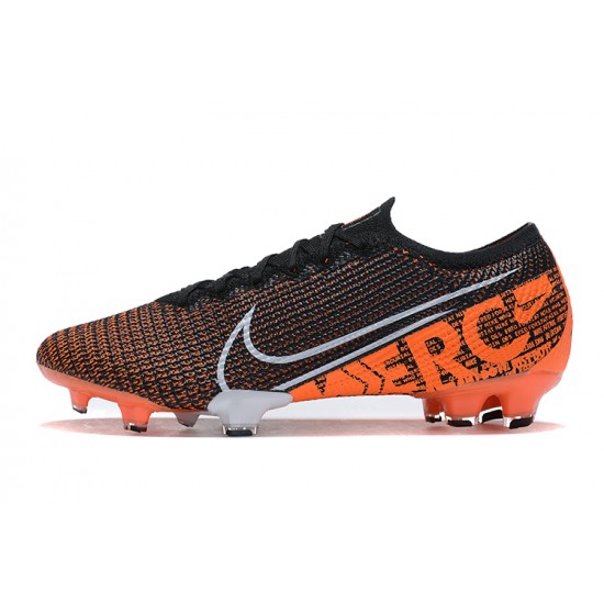 Kopacky Nike Mercurial Vapor 13 Elite FG Oranžovýý Černá Bílý Low Pánské 