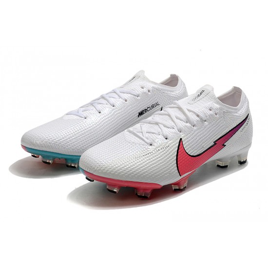 Kopacky Nike Mercurial Vapor 13 Elite Korea FG Low Bílý Růžový Turqoise Pánské 