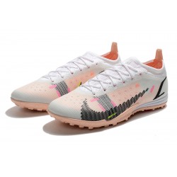 Kopacky Nike Mercurial Vapor 14 Elite TF Low Bílý Růžový Černá Pánské 