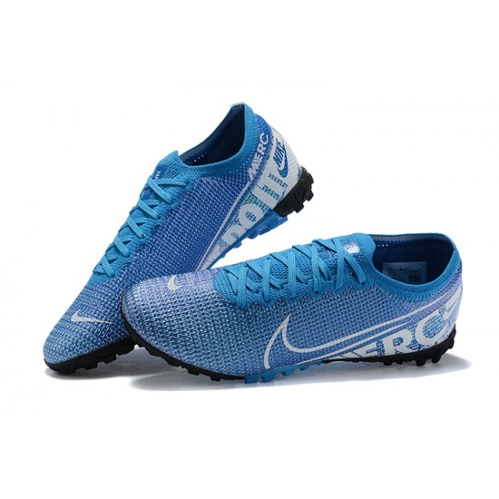 Kopacky Nike Mercurial Vapor 13 Elite TF Modrý Bílý Černá Low Pánské 