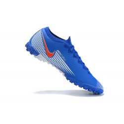 Kopacky Nike Mercurial Vapor 13 Elite TF Bílý Oranžovýý Modrý Low Pánské 