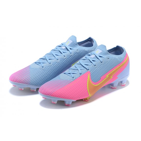 Kopacky Nike Mercurial Vapor VII 13 Elite FG Růžový Modrý Low Pánské 