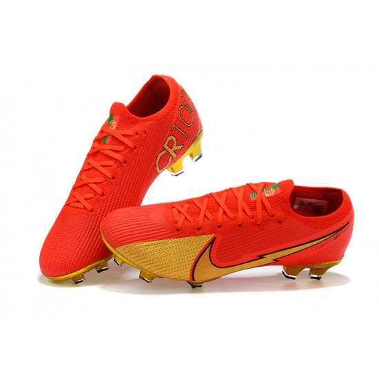 Kopacky Nike Mercurial Vapor VII 13 Elite FG Červené Zlato Low Pánské 