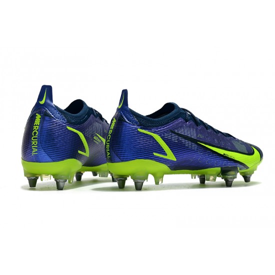 Kopacky Nike Mercurial Vapor XIV Elite SG PRO Anti Clog Low Deep Modrý Žlutý Pánské 