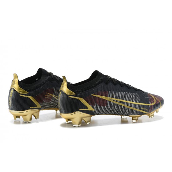 Kopacky Nike Mercurial Vapor Xiv Elite FG Černá Zlato Deepwine Low Pánské 