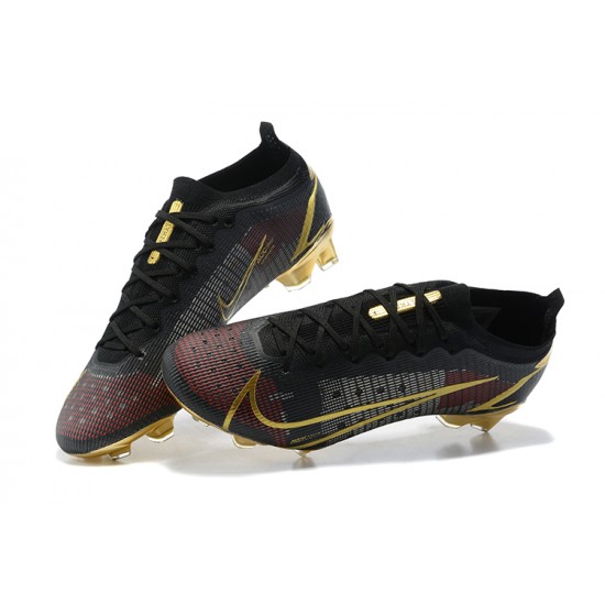 Kopacky Nike Mercurial Vapor Xiv Elite FG Černá Zlato Deepwine Low Pánské 