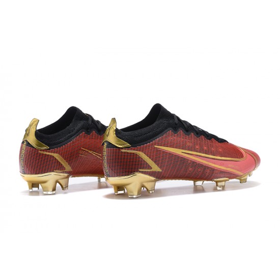 Kopacky Nike Mercurial Vapor Xiv Elite FG Deepwine Zlato Černá Low Pánské 