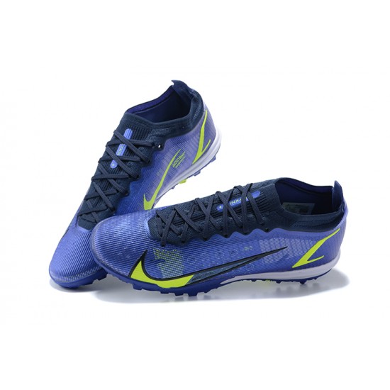 Kopacky Nike Vapor 14 Academy TF Modrý LightŽlutý Černá Bílý Low Pánské 