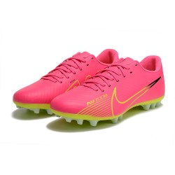 Kopacky Nike Vapor 15 Academy AG Low Růžový Chartreuse Pánské Dámské