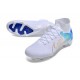 Kopacky Nike Air Zoom Mercurial Superfly 9 Elite FG High Top Bílý Blue Pánské/Dámské