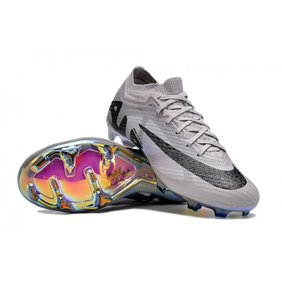 Kopacky Nike Air Zoom Mercurial Vapor 15 Elite FG Low Šedá Černá Pánské/Dámské 