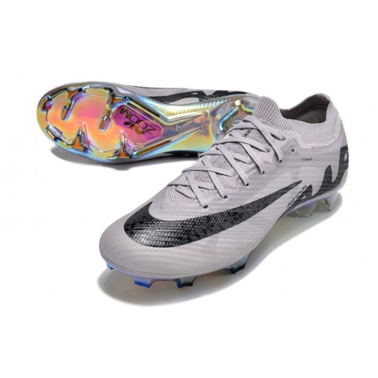 Kopacky Nike Air Zoom Mercurial Vapor 15 Elite FG Low Šedá Černá Pánské/Dámské 