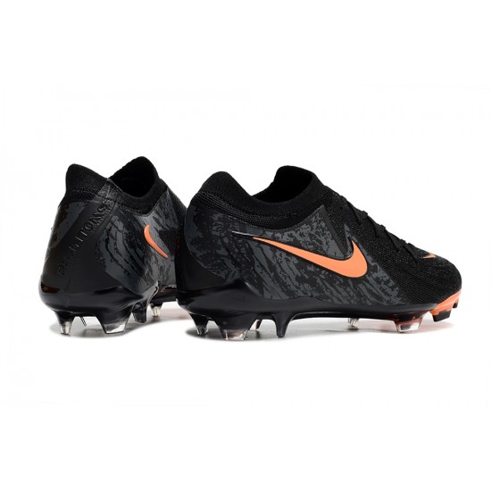 Kopačky Nike Phantom Luna Elite FG Černá a Oranžovýý Pánské 