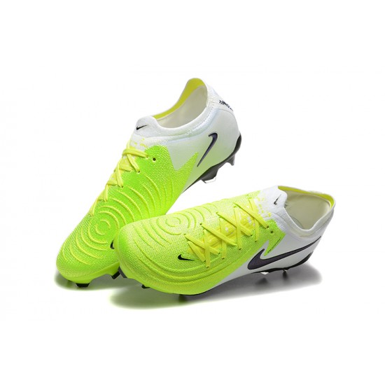 Kopačky Nike Phantom Luna Elite FG Chartreuse a Černá Pánské 