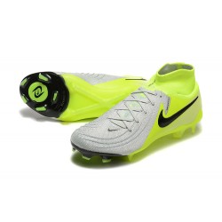 Kopačky Nike Phantom Luna Elite FG High top Chartreuse Šedá 