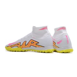 Kopacky Nike Air Zoom Mercurial Superfly IX Elite TF High Bílý Žlutý Pánské Dámské