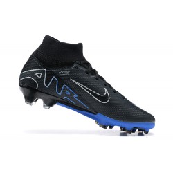 Kopacky Nike Air Zoom Mercurial Superfly Ix Elite Fg Bílý Modrý Černá Pánské High Football Cleats