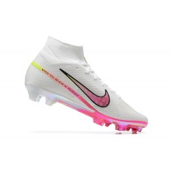 Kopacky Nike Air Zoom Mercurial Superfly Ix Elite Fg Bílý Růžový Pánské High Football Cleats