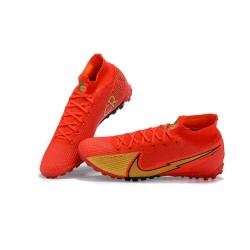 Kopacky Nike Mercurial Superfly 7 Elite TF Oranžovýý Černá Zlato High Pánské 