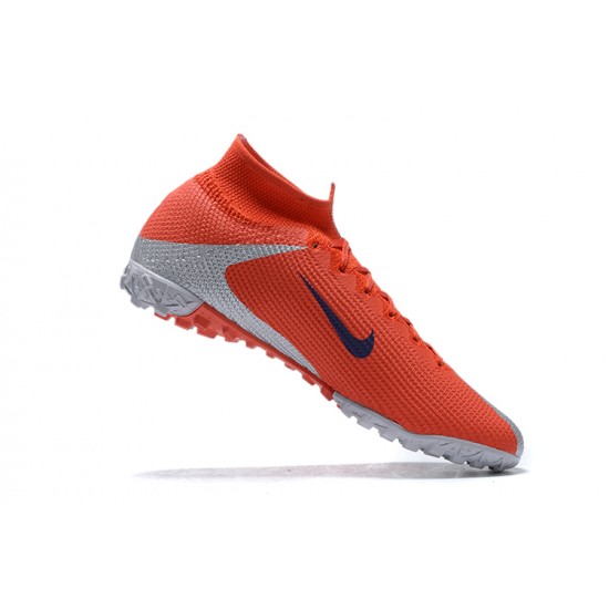 Kopacky Nike Mercurial Superfly 7 Elite TF Oranžovýý Černá Šedá High Pánské 