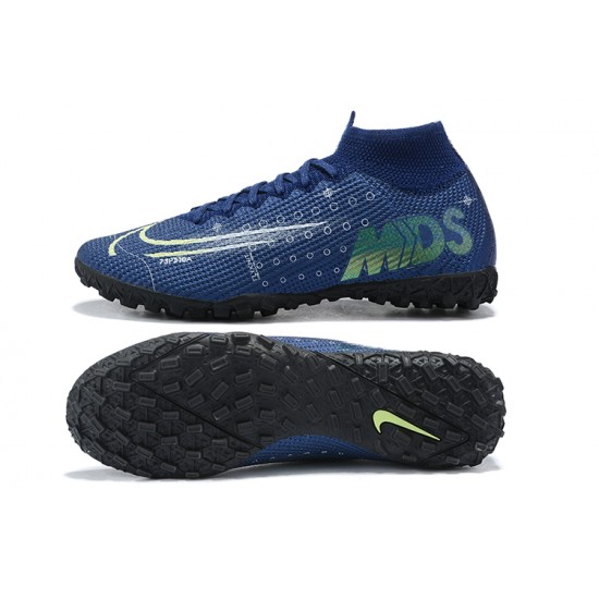 Kopacky Nike Mercurial Superfly 7 Elite TF Žlutý Grenn Modrý Černá High Pánské 