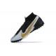 Kopacky Nike Mercurial Superfly VII 7 Elite TF Černá Bílý Zlato High Pánské 