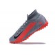 Kopacky Nike Mercurial Superfly VII 7 Elite TF Šedá Oranžovýý High Pánské 